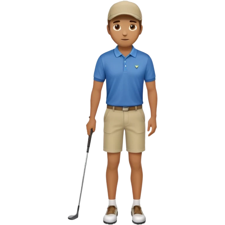 man playing golf fuul body emoji