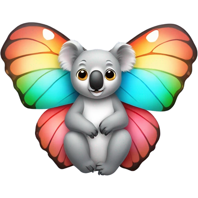 Koala riding a butterfly  emoji