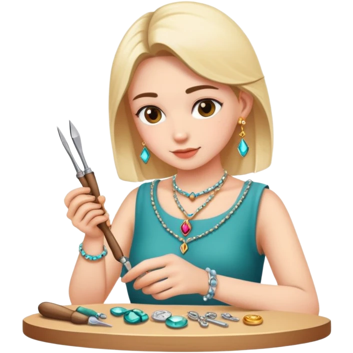 A person making jewelry emoji
