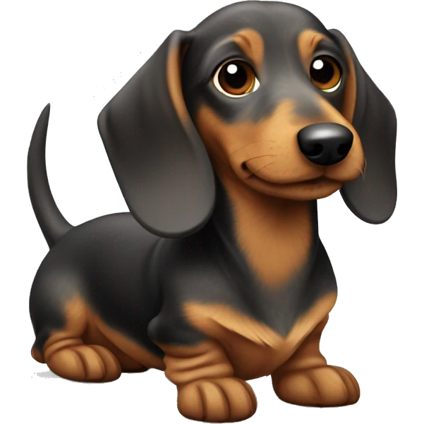 Wire-haired dachshund emoji