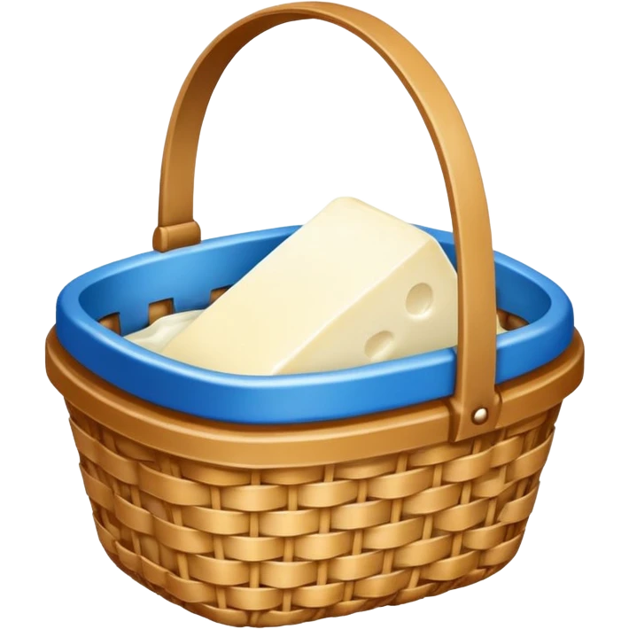generate an image for dairy products basket emoji