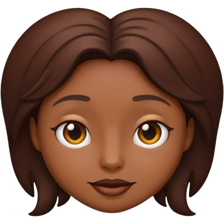 nude color emoji, deep rich brown skin tone emoji