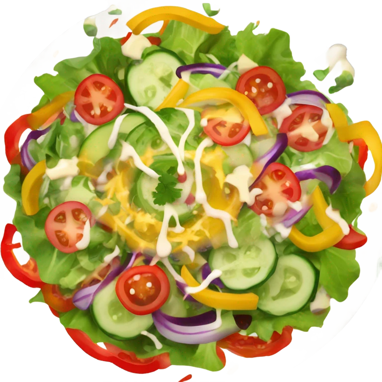 Salad with flames emoji
