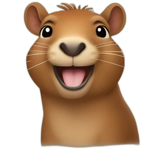 capibara happy smile emoji
