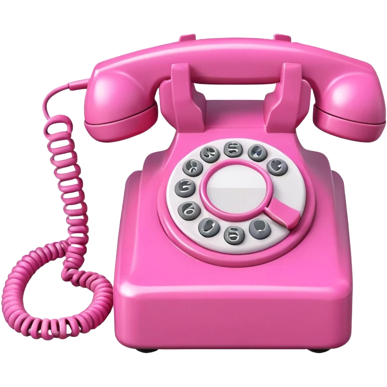 Wired phone pink emoji