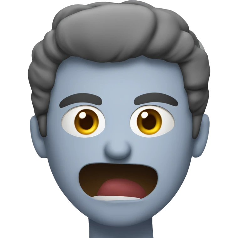 Angry friends at lunch around the tab emoji