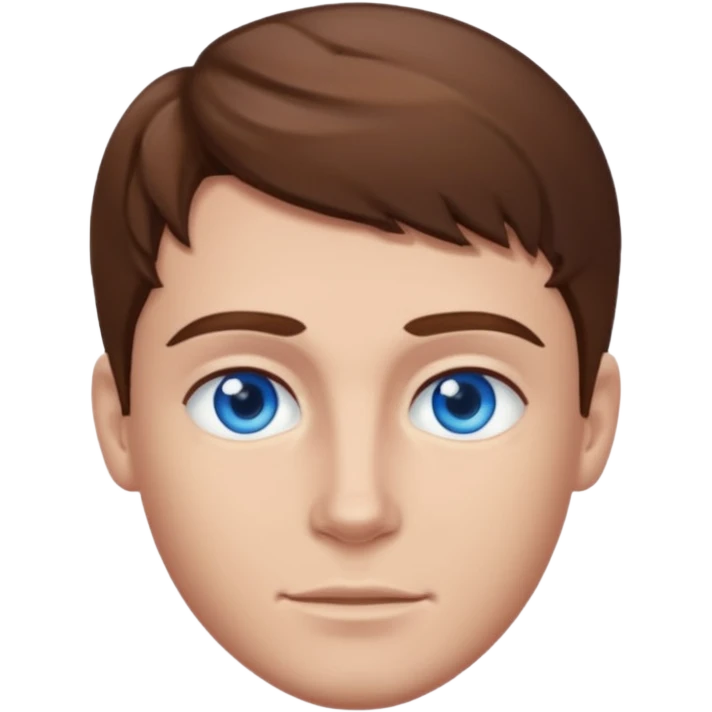 Jacob Underwood brown hair, blue eyes emoji