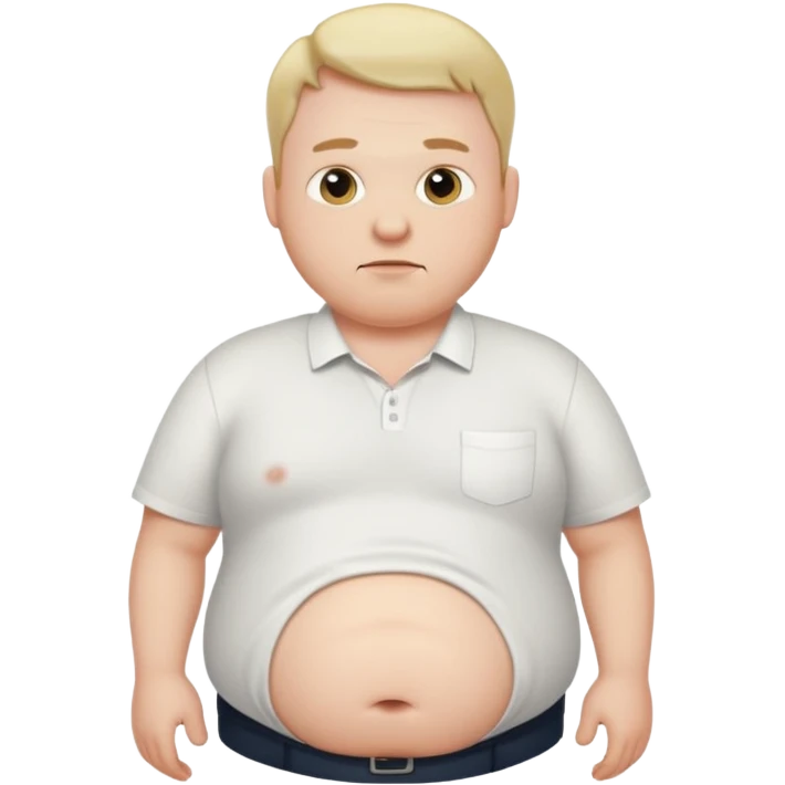 Male bloated belly emoji