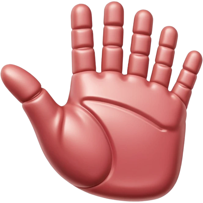 Jeff Koons style spam meat hand sculpture  emoji