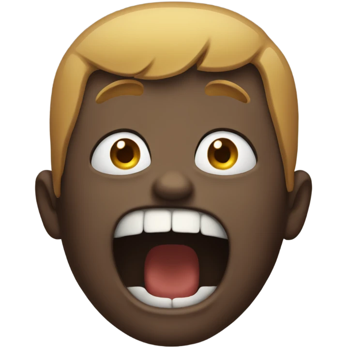 Screaming  emoji