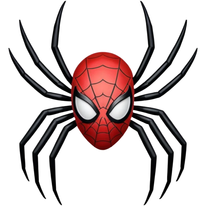 Spiderman siper symbol black emoji