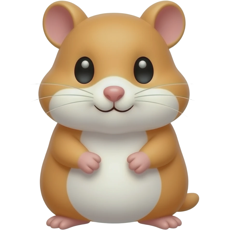 Cartoon hamster emoji