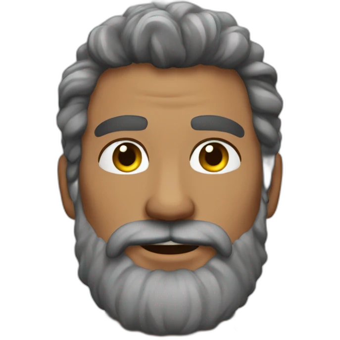 Hot bearded shirtless dad, salt and pepperhair emoji