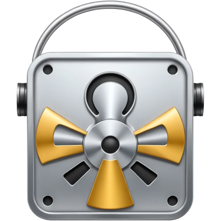 mac os icon metal mute no sound audio  🔇  emoji