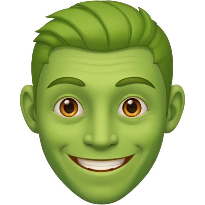 𝖦𝗋𝖾𝖾𝗇 𝗆𝖺𝗇 𝖲𝗆𝗂𝗅𝗂𝗇𝗀 emoji