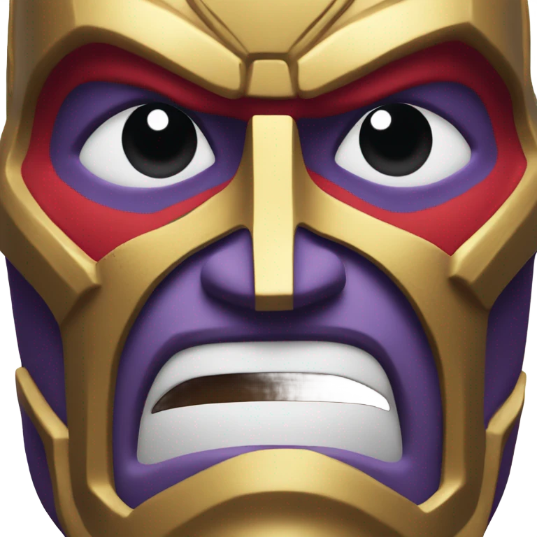 Thanos meme mask red emoji