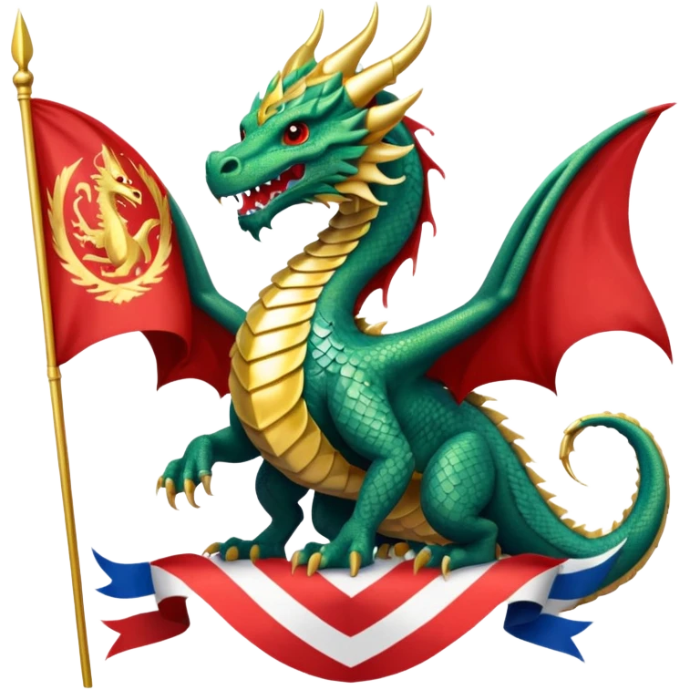 A draconic nation represent emoji emoji
