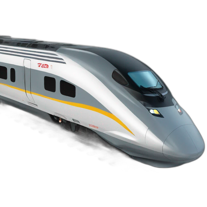High speed train emoji