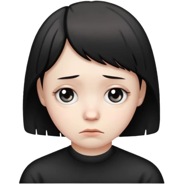 Sad face WITH A middle ringer emoji