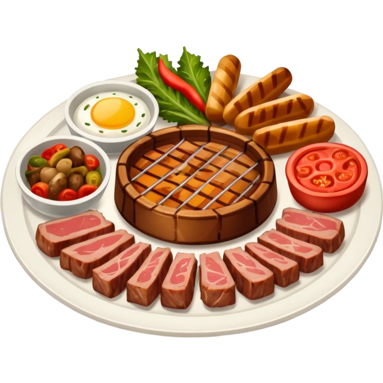 meat plate emoji