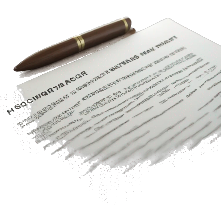 Sign a contract emoji