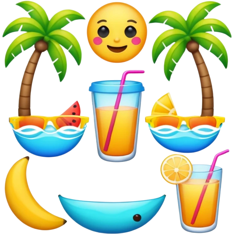 Summer emoji vibes emoji