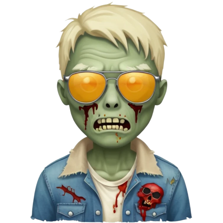 zombie with sunglasses emoji