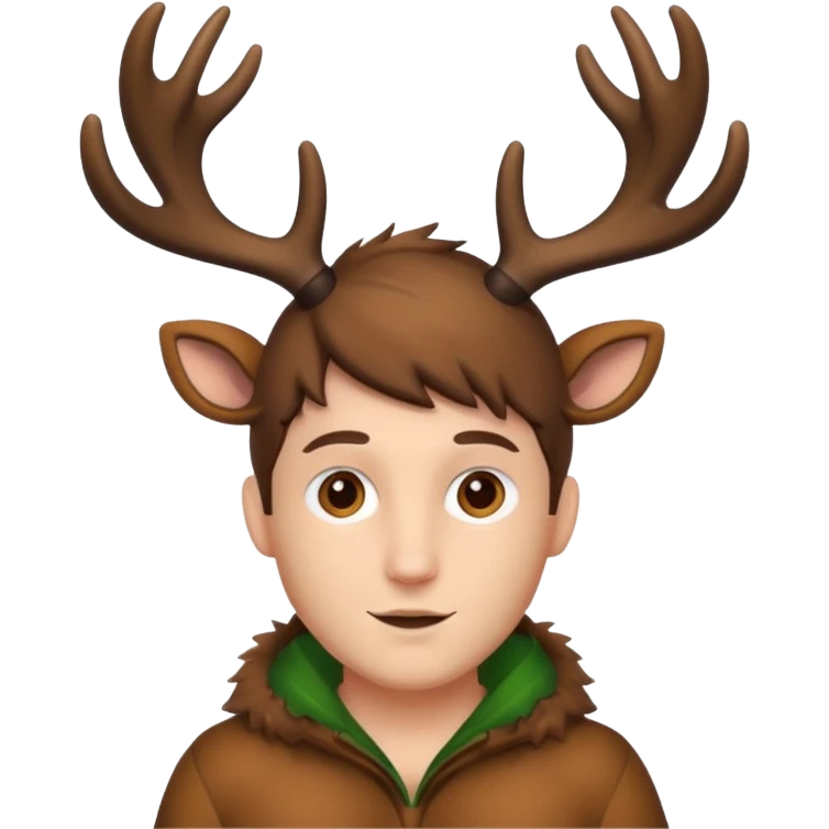man fair in deer costume  emoji