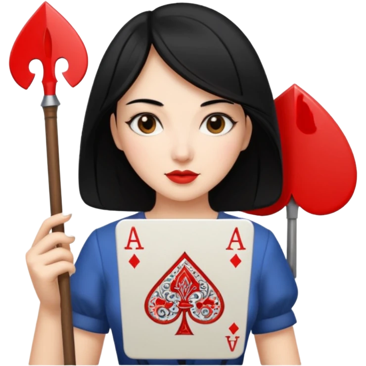 spade queen card emoji