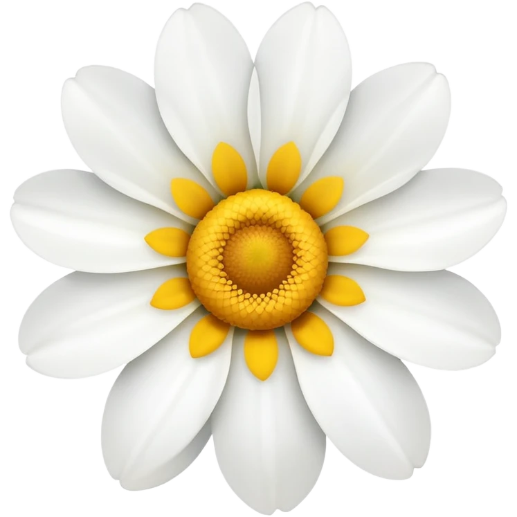 Flower white outside yellow inside emoji