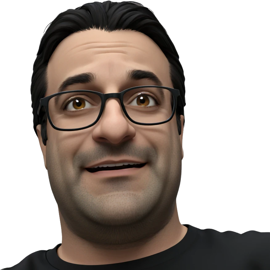 cool boy in black shirt emoji