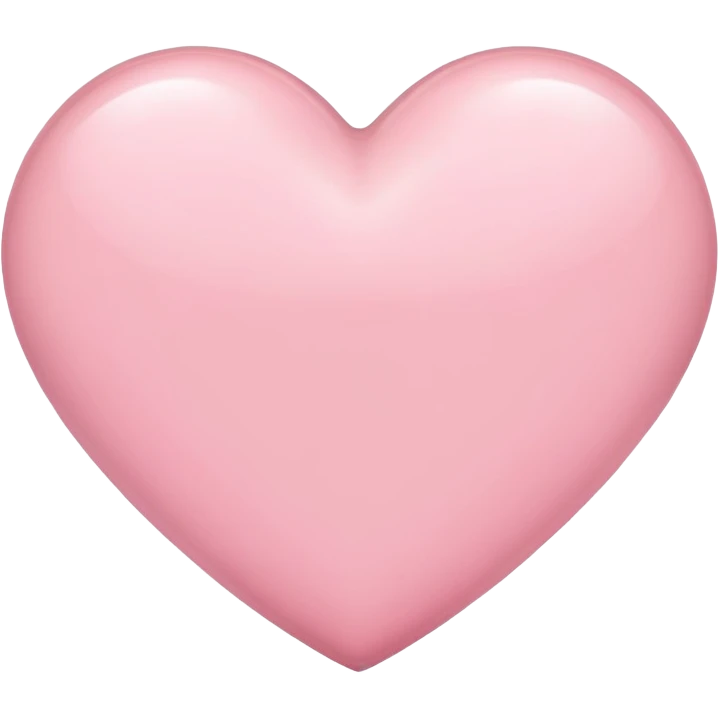 Light pink heart emoji