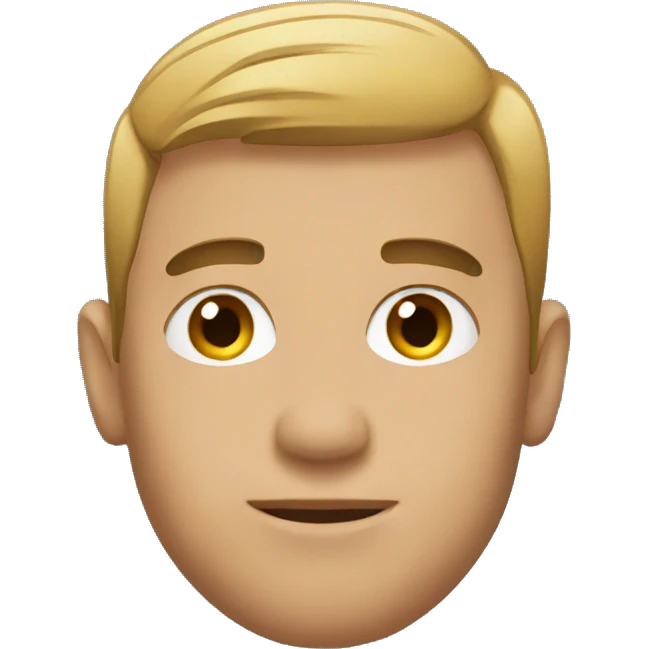Man with low fade emoji