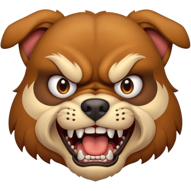 angry dog emoji