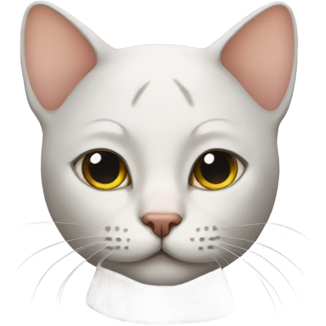 bald cat emoji