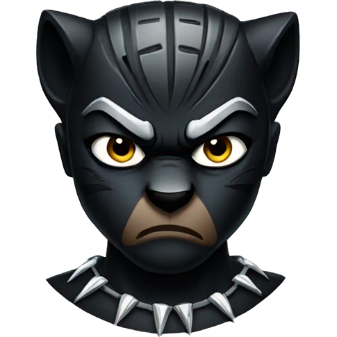 Angry black panther  emoji