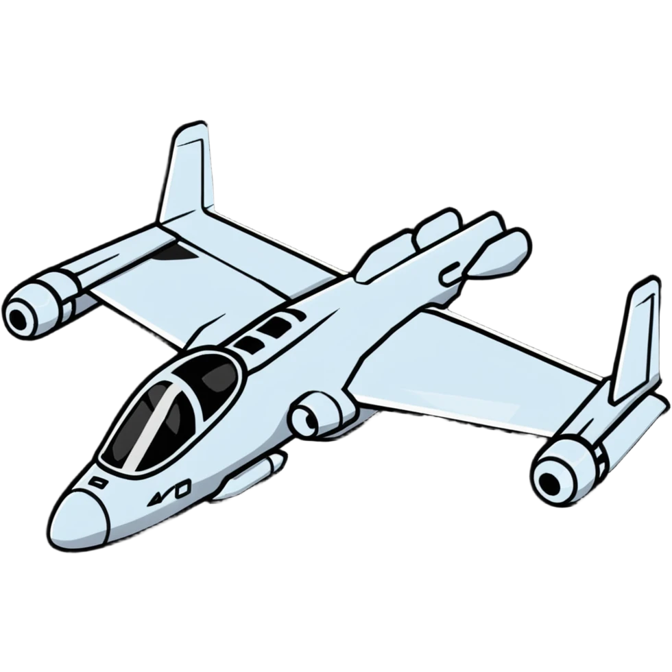 A-10 Warthog attack plane emoji