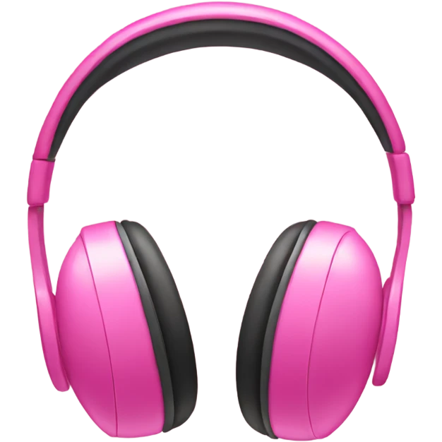 pink headphones emoji