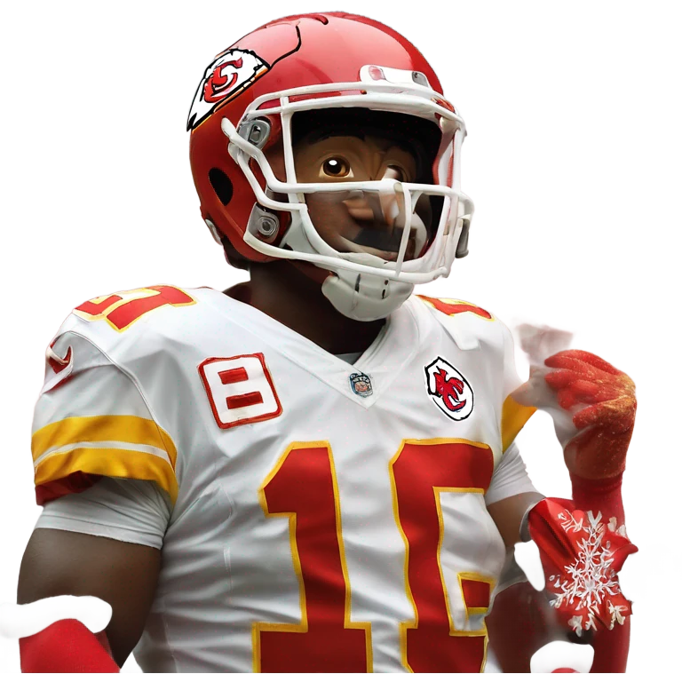 ￼ Kansas  City Chiefs Merry Christmas & Happy New Year emoji