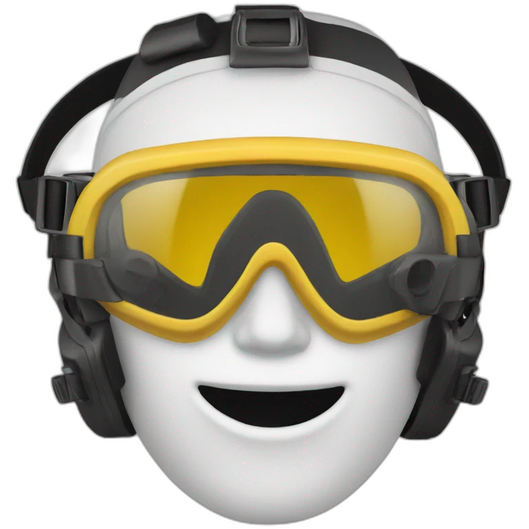 Happy Face with a diver mask emoji