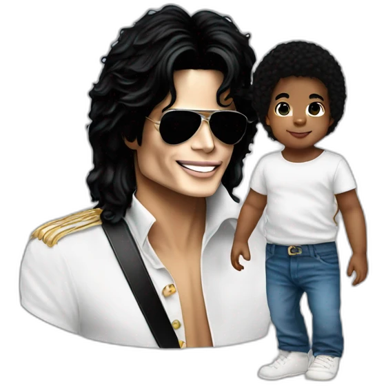 Michael jackson and baby emoji