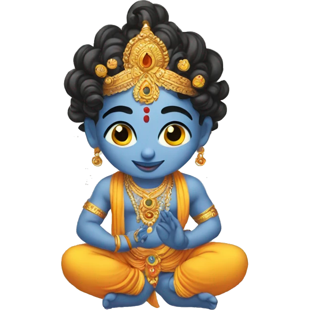 Krishna in his maha avatar  emoji