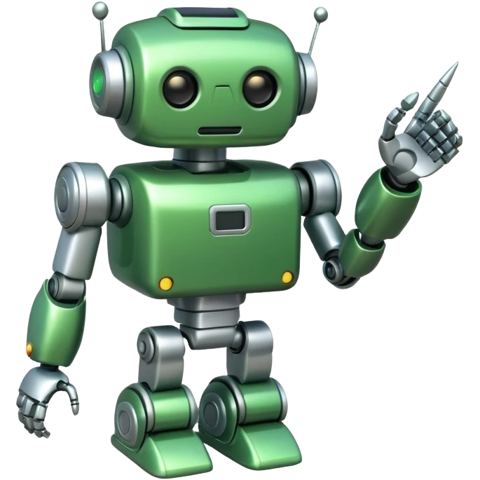Jet-arm green, Toy Robot. emoji