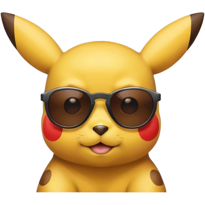 pikachu de óculos escuro emoji