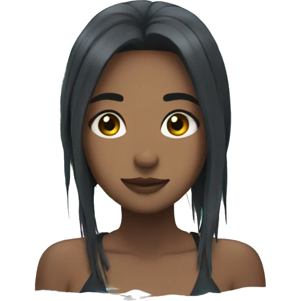 Anime girl in a pool emoji