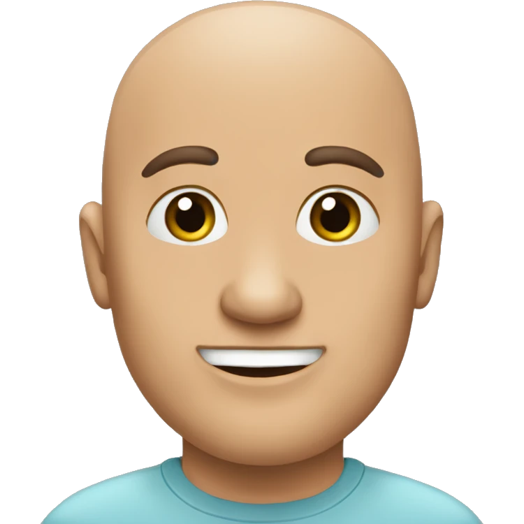 I love you bald man  emoji