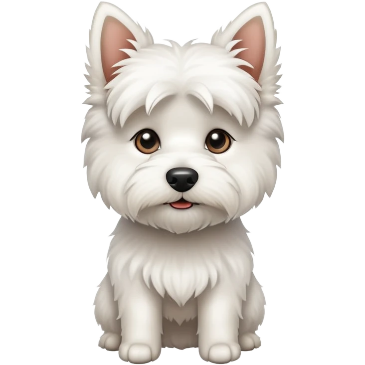 white terrier dog emoji
