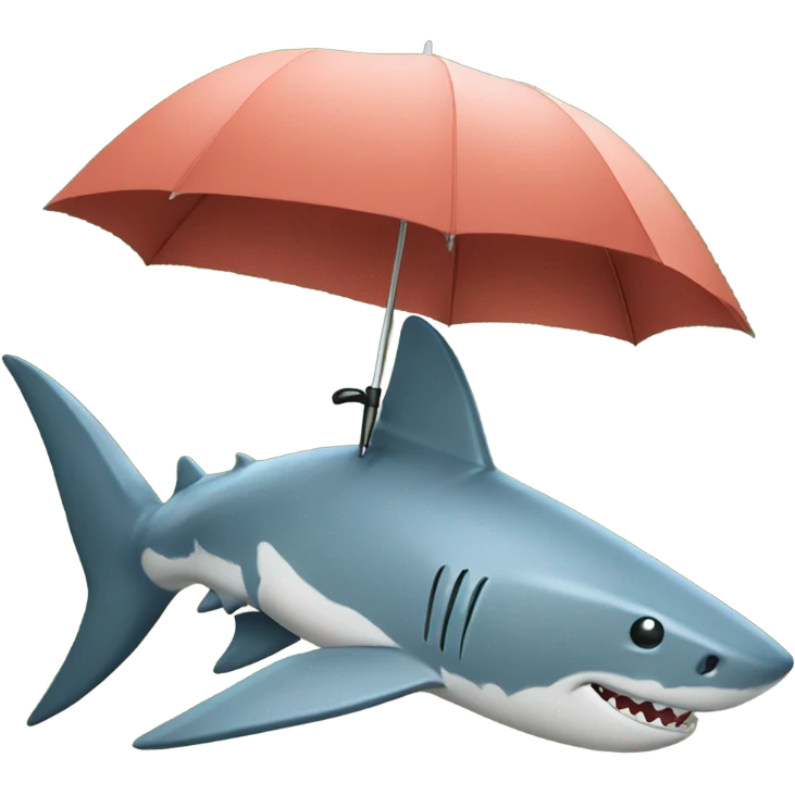 shark umbrella  emoji