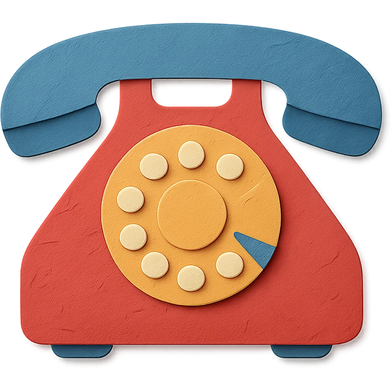 classic telephone emoji
