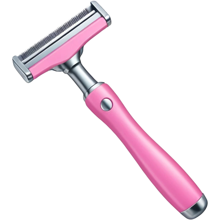 pink razor emoji